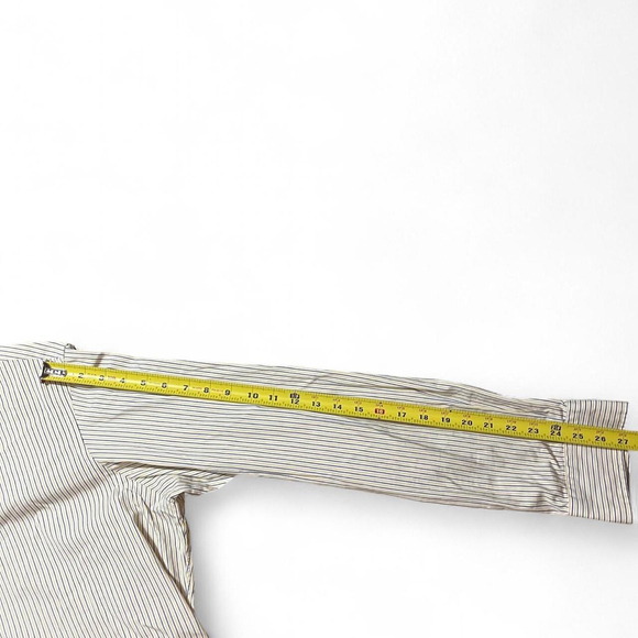 Polo Ralph Lauren Men’s 36/37 Yellow Striped Dress Shirt Button Up Classic Fit - Picture 4 of 8